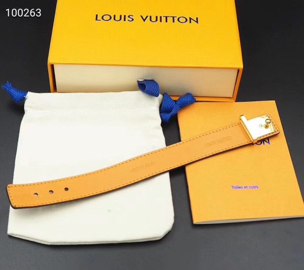 18K Louis Leather Bracelet - 图片 8