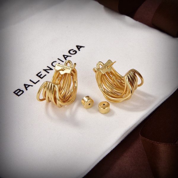 18K BB Wire Earrings - 图片 7
