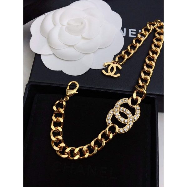 18K CC Diamond Chain Bracelet - Image 5