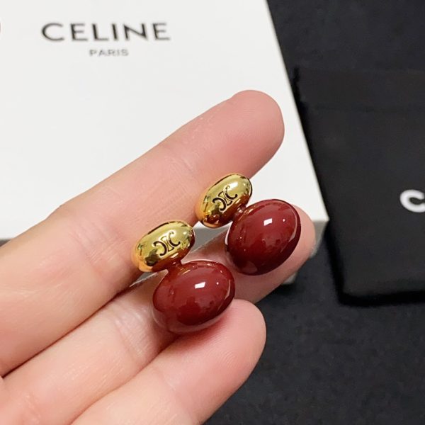 18K Triomphe Red Earrings - 图片 8