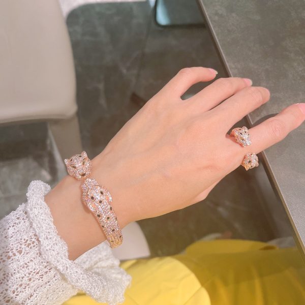 18K Panthère De Diamond Bracelet - 图片 7