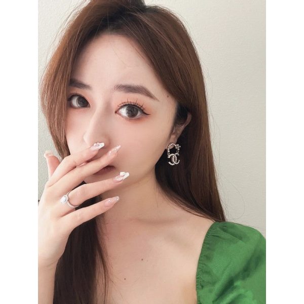 18K CC Diamond Earrings - 图片 7