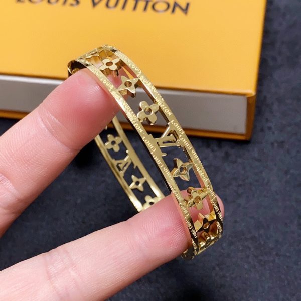 18K Louis Crystal Hollow Bracelet - 图片 9