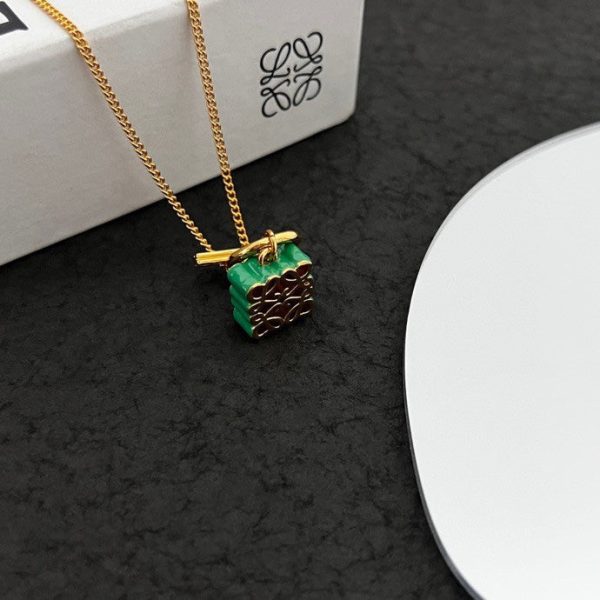 18K Anagram Pendant Necklace - Image 7