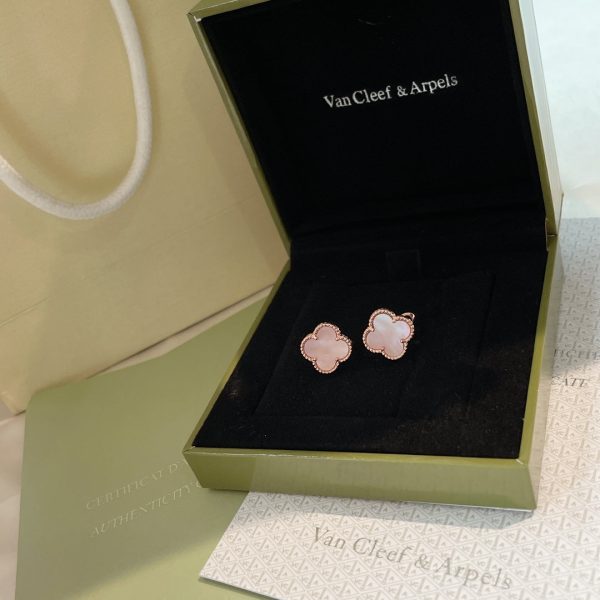 18K Magic Alhambra Pink Opale Earrings - 图片 11