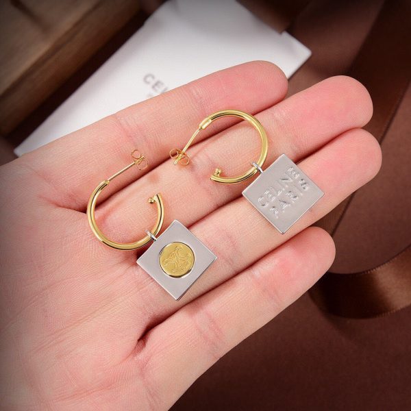 18K Triomphe Hoops Earrings - Image 8