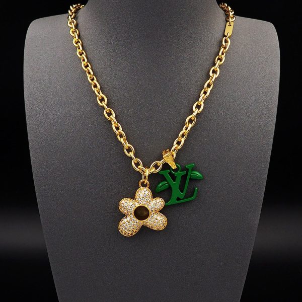 18K Louis Blooming Pendant Necklace - 图片 2