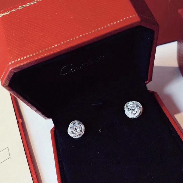 18K Trinity Ruban Earrings - Image 12