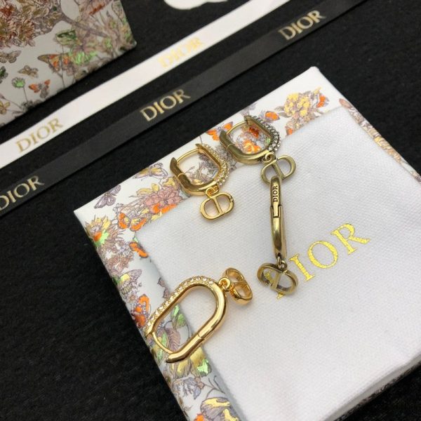 18K CD Diamond Earrings - 图片 8