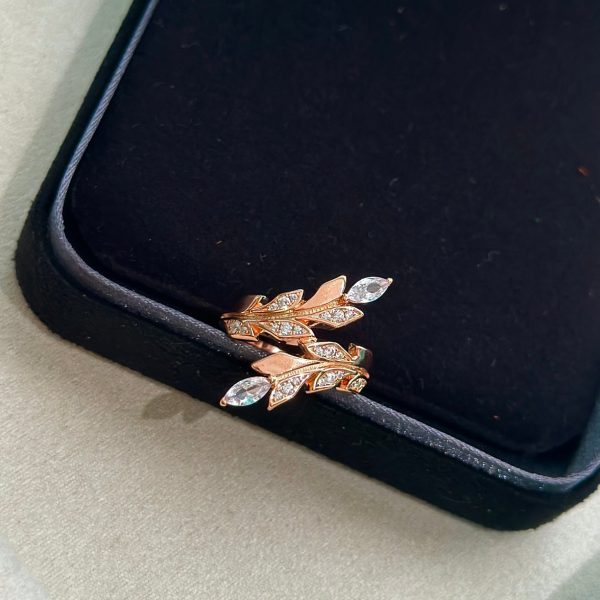 18K T Victoria Vine Bypass Ring - 图片 5