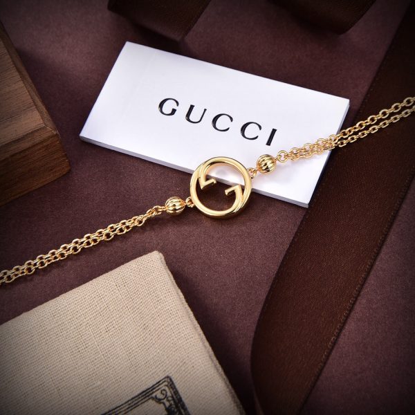 18K Double G Blondie Interlocking G Bracelet - 图片 7