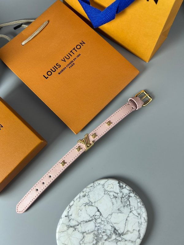 18K Louis Leather Bracelet - 图片 9
