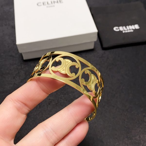 18K Triomphe Open Cuff Bracelet - 图片 7