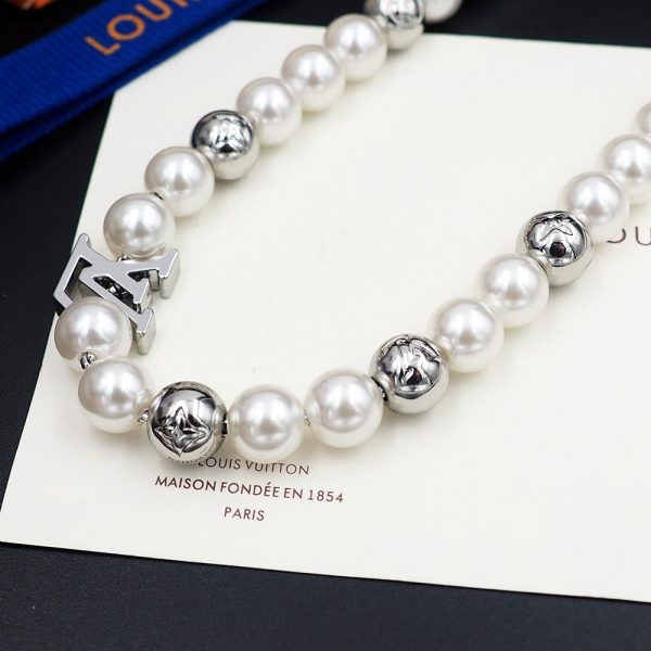 18K Louis Monogram Pearls Necklace - 图片 9