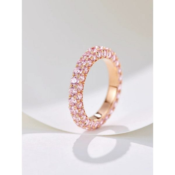 18K T Pink Crystal Ring - 图片 8