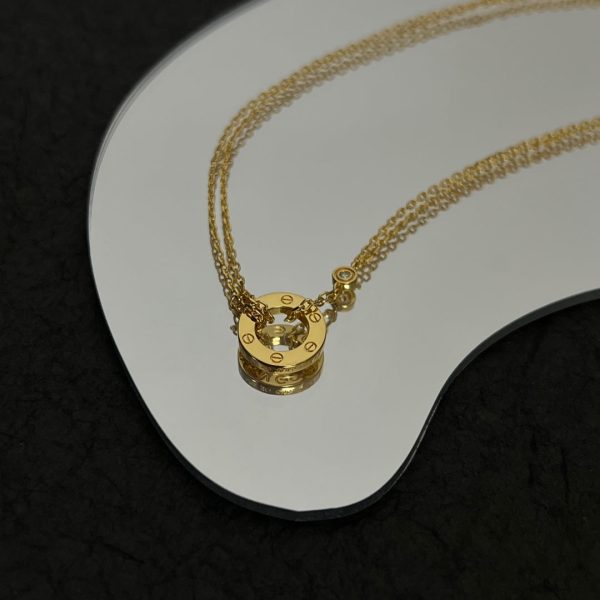 18K Love 2 Diamond Necklace - 图片 5