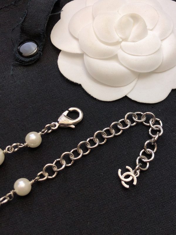 18K CC Star Pearls Long Necklace - 图片 9