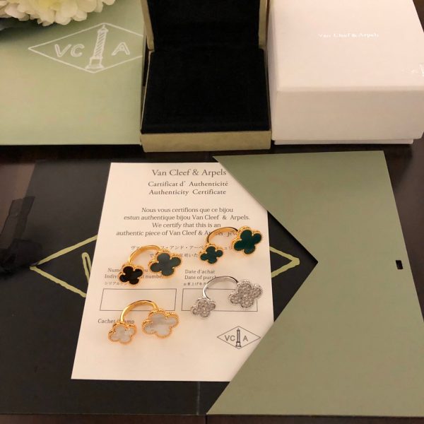 18K Magic Alhambra Mother Of Pearls Clover Ring - 图片 8