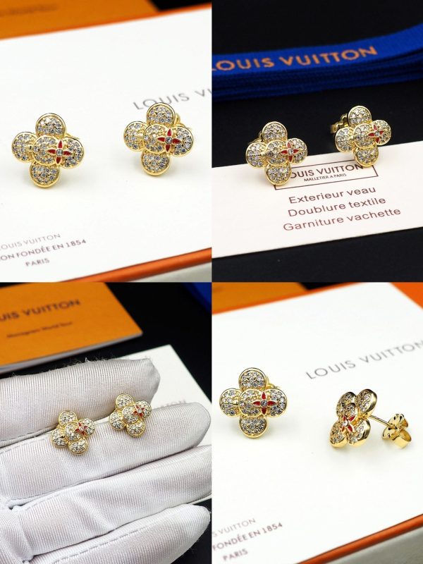 18k Louis Vivienne Diamond Earrings - 图片 13