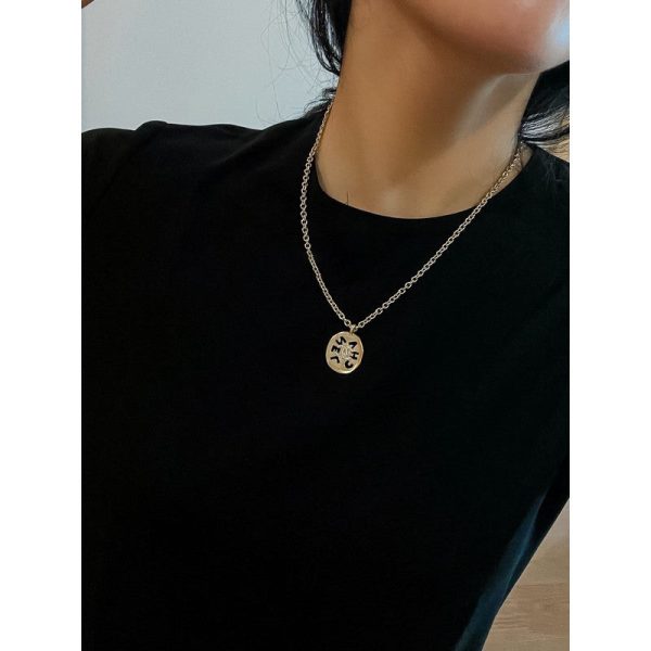 18K CC Script Necklace - 图片 8