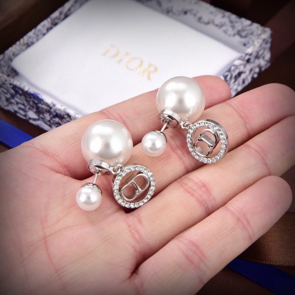 18K CD Tribales White Resin Pearls Earrings - 图片 7