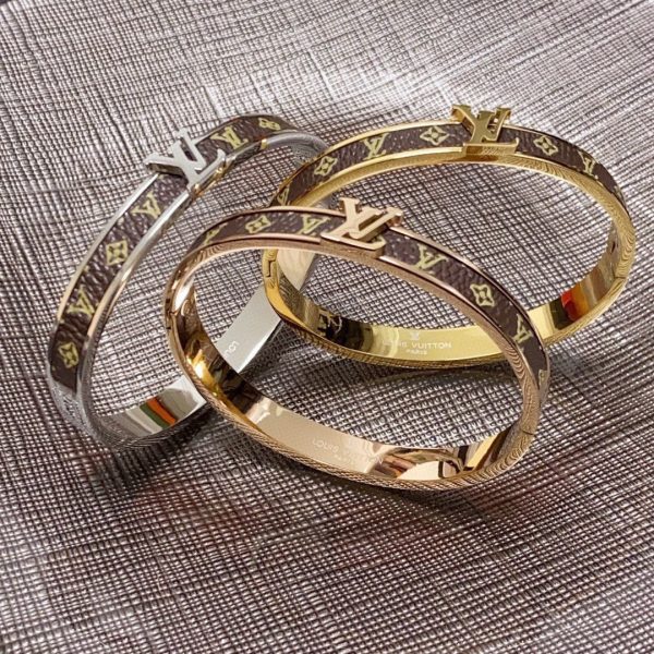 18K Louis Leather Vintage Bracelet - 图片 8