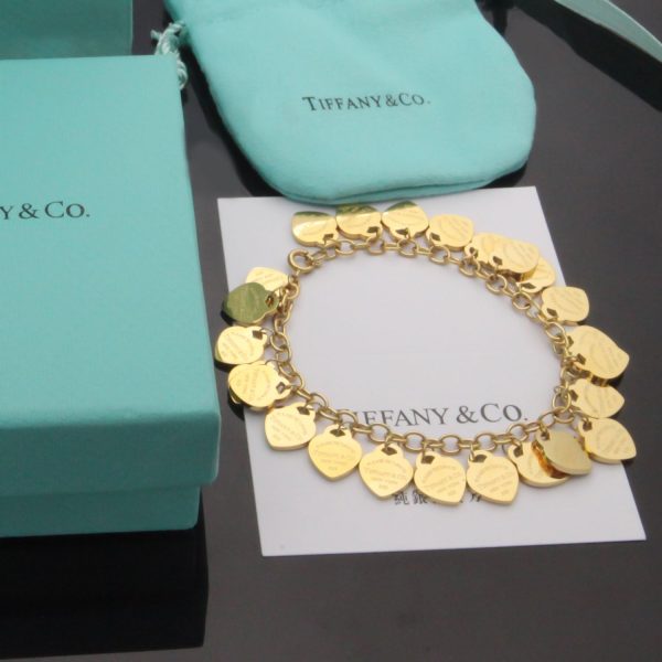 18K T Heart Tag Bracelet - 图片 9