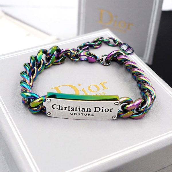 18K CD Couture Chain Link Bracelet - 图片 8