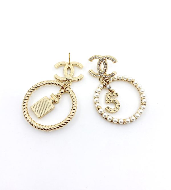 18K CC No.5 Perfume Bottle Earrings - 图片 6