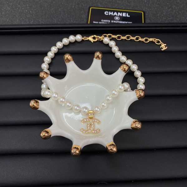 18K CC Pearl Chain Necklace - 图片 8