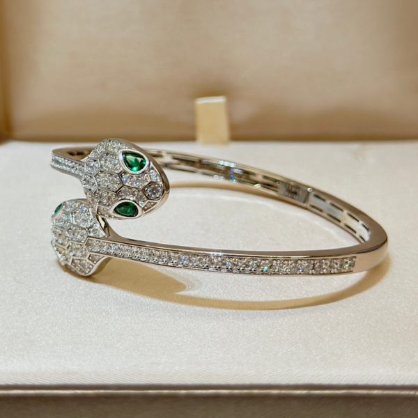 18K BV Serpenti Pave Diamond Bracelet - Image 9