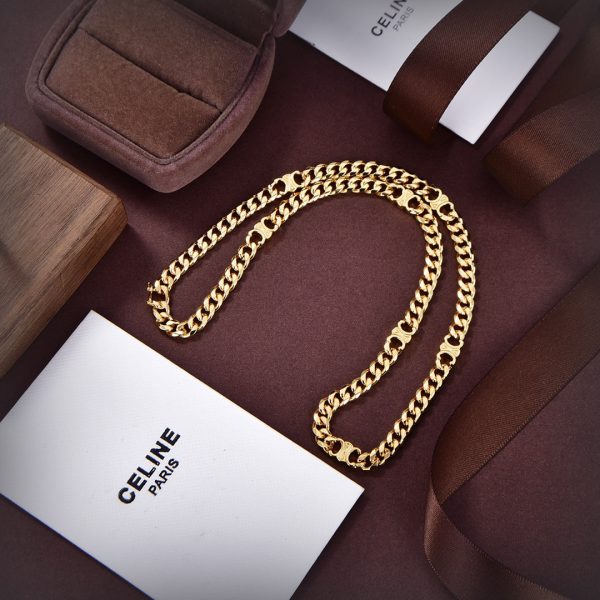 18K CD Triomphe Small Gourmette Necklace - 图片 7