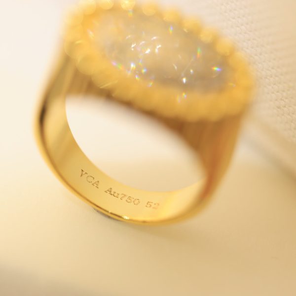 18K Perlée Diamond Ring - 图片 17