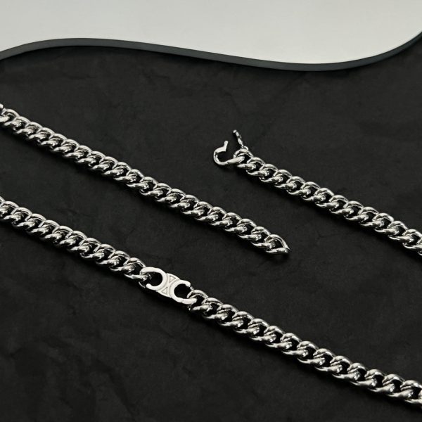 18K Triomphe Gourmette Chain Necklace - 图片 8
