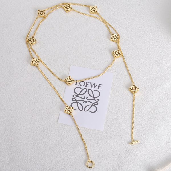 18K Anagram Long Necklace - Image 8