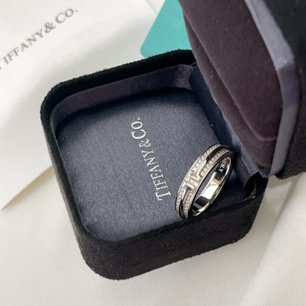 18K T Narrow Pavé Diamond Ring - 图片 4