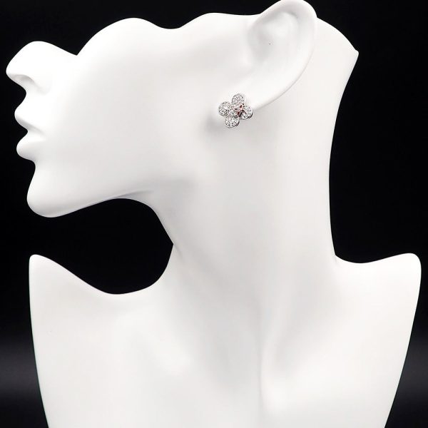 18k Louis Vivienne Diamond Earrings - 图片 5