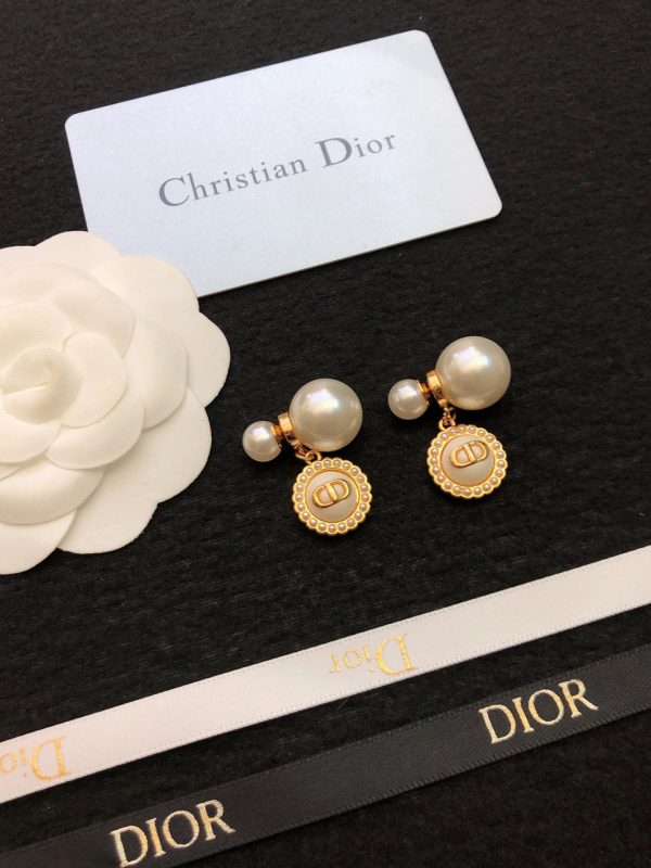18K CD Pearls Earrings - 图片 8