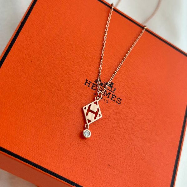18K Gambade Pendant H Necklace - 图片 4