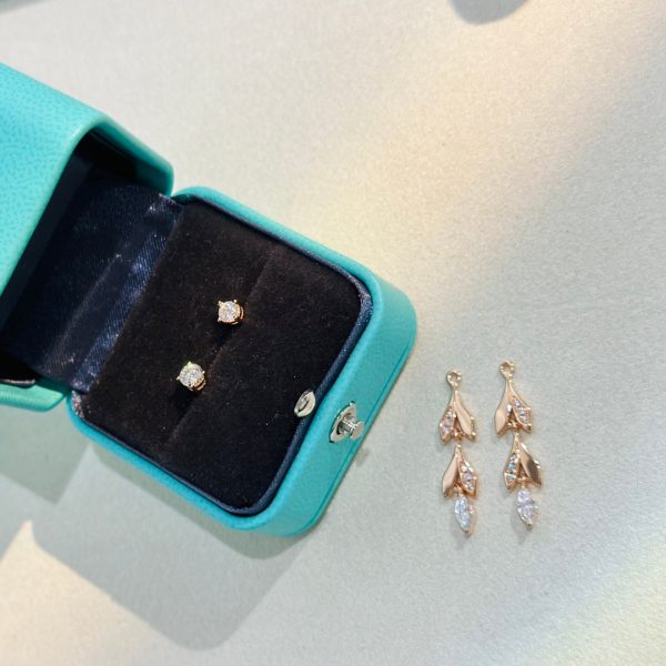 18K T Victoria Vine Convertible Drop Earrings - 图片 5
