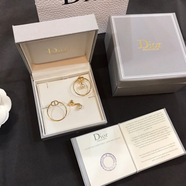 18K CD 30 Montaigne Pearl Earrings - 图片 4