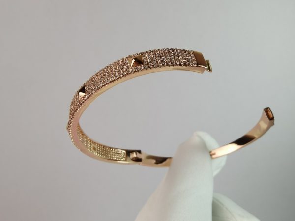 18K Collier De Chien Diamond H Bracelet - 图片 5