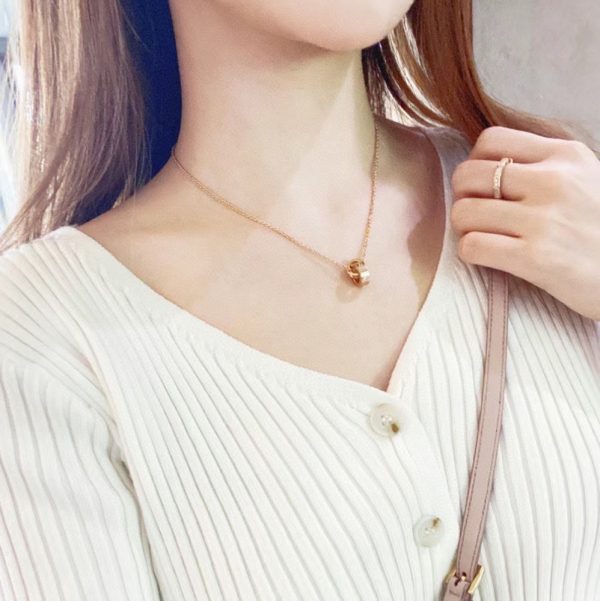 18K BV Two Rings Necklace - 图片 8