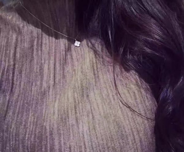 18K Sweet Alhambra Diamond Necklace - 图片 3