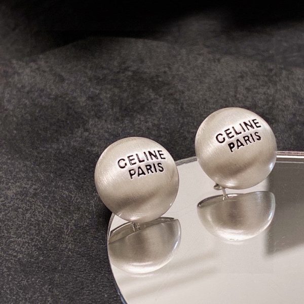 18K CE Round Earrings - 图片 8