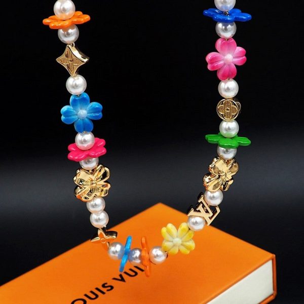18K Louis Surfin' Flower Necklace - 图片 8