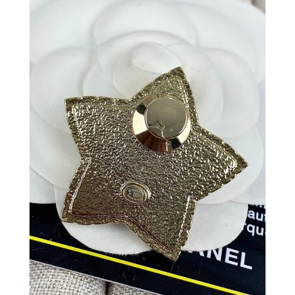 18K CC Star Pearl Brooch - 图片 8