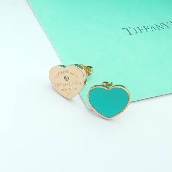 18K Return to Tiffany Blue Heart Earrings - 图片 6