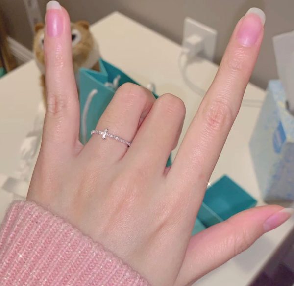 18K T Diamond Wire  Ring - 图片 12