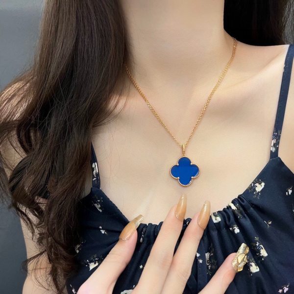 18K Magic Alhambra Agate Clover Necklace - 图片 3